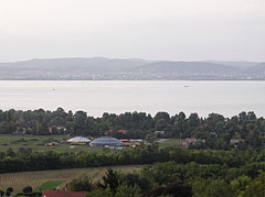 View from Zamárdi to Lake Balaton towards Balatonfüred town - Zamárdi, Węgry