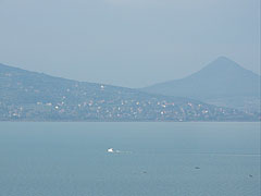 The view of Badacsonytomaj town from Fonyód  - Badacsonytomaj, Унгария