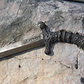 The "Sword of Attila" on the Millenium Monument - Püspökladány, Унгария