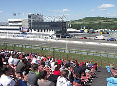 View of the home-straight and the Millenium Tower from the Gold 3 sector - Mogyoród, Мађарска