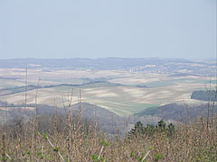 The view of the "Galamb-berek", as well as the valley towards Szápár and Bakonycsernye settlements - Bakony Mountains, Maďarsko