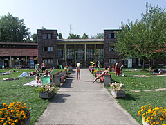 The distinctive gate of the Wesselényi beach - Balatonalmádi, Maďarsko