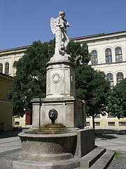 The so-called Peace Fountain ("Béke kút") in the square behind the sanctuary of the St. Teresa Parish Church - Budapešť, Maďarsko