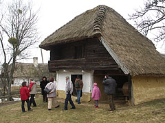 The so-called "emeletes kástu" (multi-storey kástu or pantry) is one of the most typical farm building in the Őrség region - Szalafő, Maďarsko