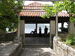 Pavilion with view to the Adriatic Sea, and the Lopud Island (part of the Elaphiti Islands) - Trsteno, Chorvatsko