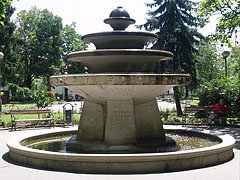 The Centennial (or Centenary) Fountain in the park - Kiskunfélegyháza, Maďarsko