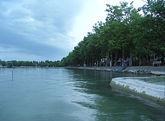 Free beach with plane tree alley - Balatonföldvár, Macaristan