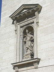 Statue of Saint Gregory the Great in the St. Stephen's Basilica - Budapeşte, Macaristan