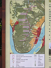 The overview map of the Southern Börzsöny Mountains on a board - Börzsöny Mountains, Ungaria