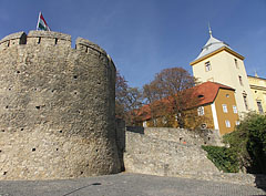 The Barbican (or "Barbakán" in Hungarian) bastion on the castle wall, and the Episcopal Palace - Pécs, Ungaria