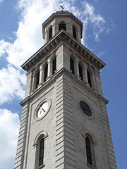 The steeple (church tower) of the baroque Evangelical Lutheran Church - Sopron, Ungaria