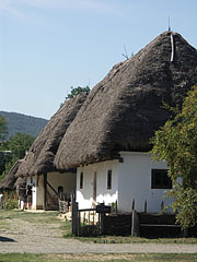 Farmhouses with thatched roofs at the croft from Kispalád - Szentendre, Ungaria