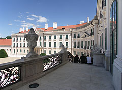 The balcony of the Esterházy Palace - Fertőd, Hungria