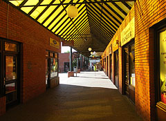 Glass covered shopping arcade - Ajka, Ungheria