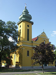 The neo-baroque style Sacred Heart of Jesus Parish Church - Ajka, Ungheria