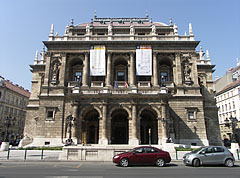 The main facade of the Opera House of Budapest, on the Andrássy Avenue - Budapest, Ungheria