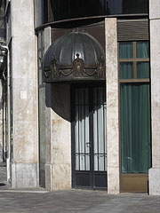 An entrance on the insurance company building - Budapest, Ungheria