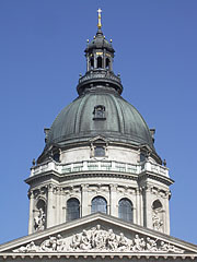 The dome of the neo-renaissance style Roman Catholic St. Stephen's Basilica - Budapest, Ungheria