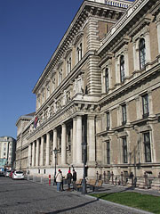 Corvinus University of Budapest, the waterfront side of the main building - Budapest, Ungheria