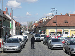 The Kolosy Square that is full of cars - Budapest, Ungheria