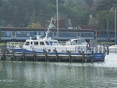 A police motorboat in the harbour - Fonyód, Ungheria