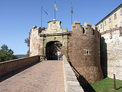 The red-brick Barbican and the drawbridge - Siklós, Ungheria