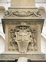 Decoration on the feet of an obelisk, that stands in the square - Pécs, Unkari