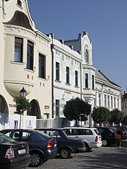 Renovated Art Nouveau style houses in the old town - Veszprém, Madžarska