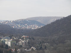 View to the Ördög Valley ("Ördög-árok"), towards Lipótmező and Hűvösvölgy quarters, from the Apáthy Rock - Budapest, Ungari