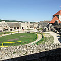 The courtyard of the inner castle with a paddock for the horses - Sümeg, Ungari