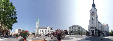 ××Kossuth Square, City Hall - Kaposvár, Ungarn