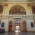 The decorated waiting hall of the Keleti Railway Station (the so-called Lotz Hall) - Budapest, Hungary