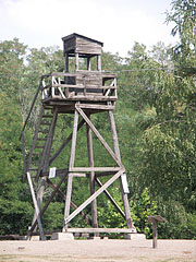 Reconstructed wooden watchtower - Recsk, Hungary