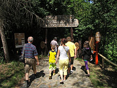 Entering the Gate of the Borókás-árok Geological Study Path  - Ipolytarnóc, 헝가리