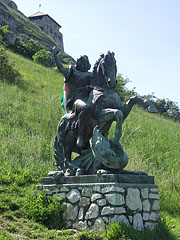 Statue of St. George the Dragon Slayer on the castle hill - Sümeg, Мађарска